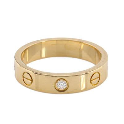 Cartier Love Ring, 1 Diamond