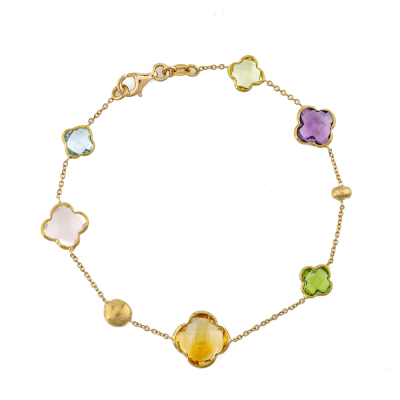 Multi Colour Gemstones Bracelet