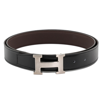 Hermes H Buckle 32mm Reversible Leather Belt