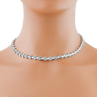 17.50ct Topaz and Diamond Necklace