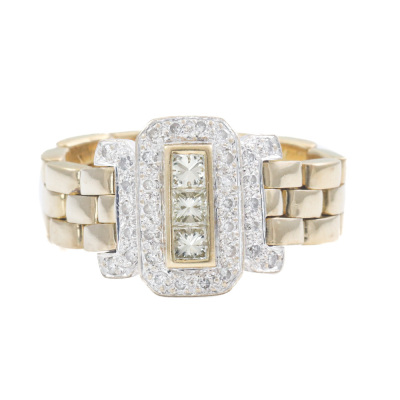 0.65ct Flexi Link Diamond Dress Ring 18ct Gold