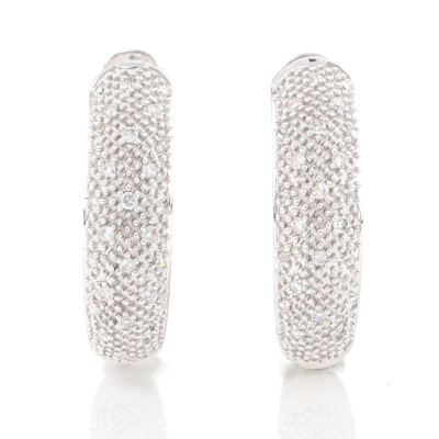 0.20ct Diamond Hoop Earrings