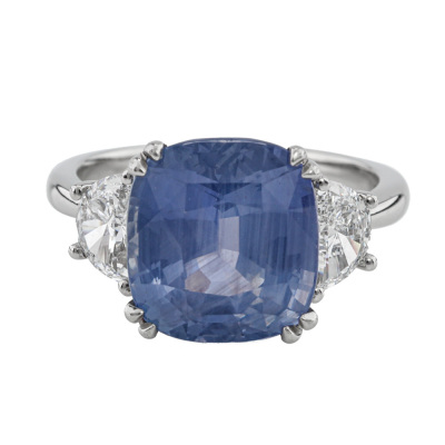 6.07ct Unheated Sri Lankan Sapphire Ring GIA