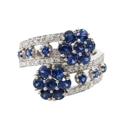 2.62ct Sapphire & Diamond Ring
