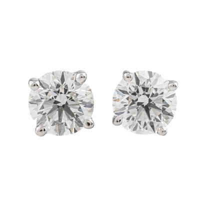 0.88ct Diamond Studs GIA D VVS2