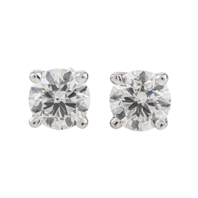 0.60ct Diamond Studs GIA D VVS2