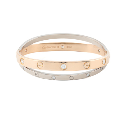 Cartier Double Love Diamond Bracelet