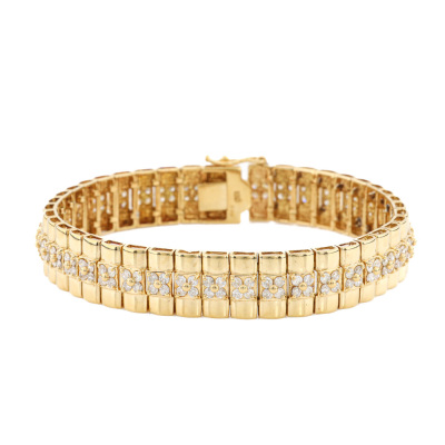 3.03ct Diamond Gold Bracelet 24.4g
