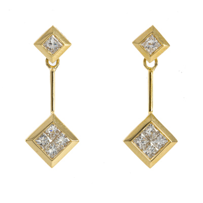 0.55ct Diamond Dress Earrings