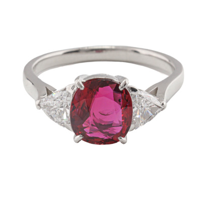 2.02ct Ruby and Diamond Ring GIA