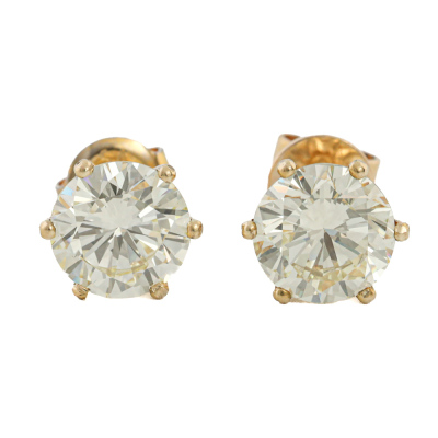 3.93ct Diamond Studs GSL