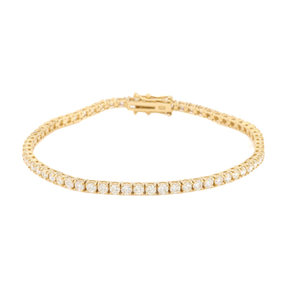 3.89ct Round Diamond Tennis Bracelet