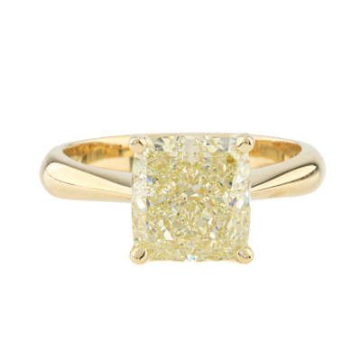 3.03ct GIA Fancy Yellow SI2 Diamond Ring