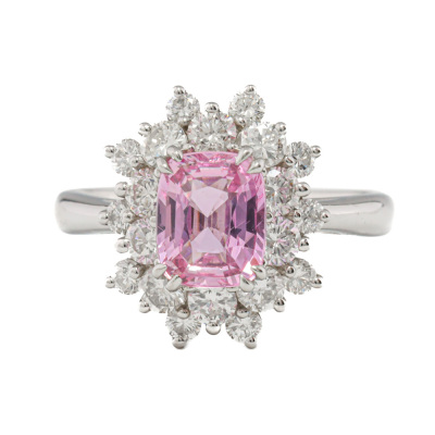 1.56ct Unheated Madagascan Pink Sapphire Ring
