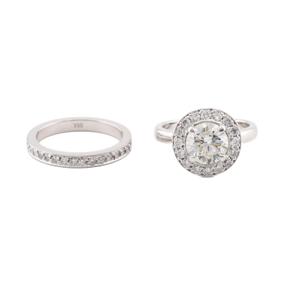 1.68ct Centre Diamond Engagement Ring Set