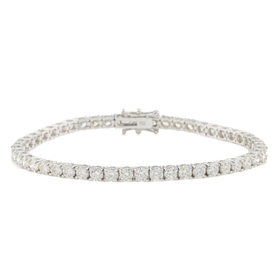 7.47ct Round Diamond Tennis Bracelet
