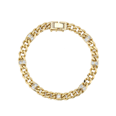 1.02ct Diamond Curb Link Bracelet
