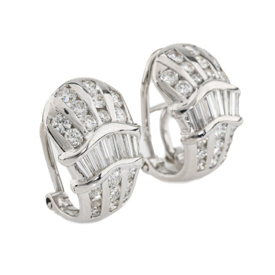 1.50ct Diamond Clip On Earrings