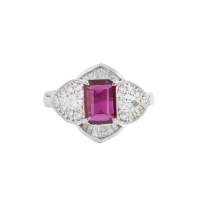 1.19ct Ruby & Diamond Ring