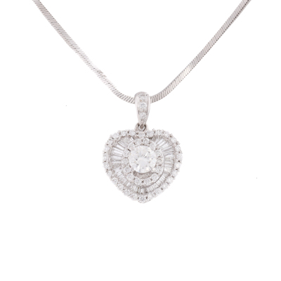 1.25ct Diamond Pendant 18ct Gold
