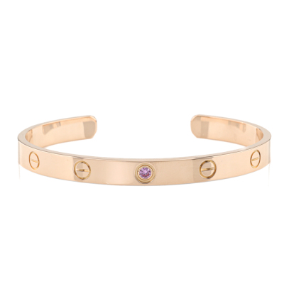 Cartier Love Bracelet, 1 Pink Sapphire