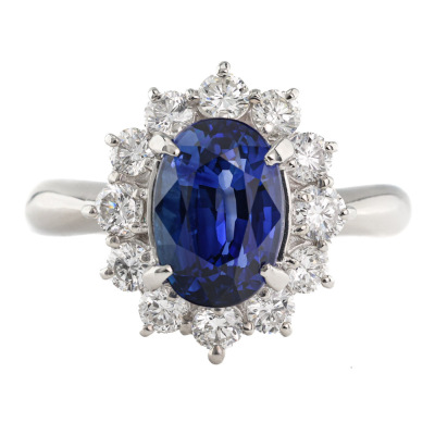 2.53ct Sri Lankan Royal Blue Sapphire Ring