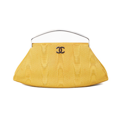Chanel Vintage Jersey Frame Top Handle Bag