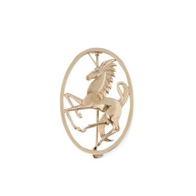 9ct Gold Unicorn Brooch 14.8g