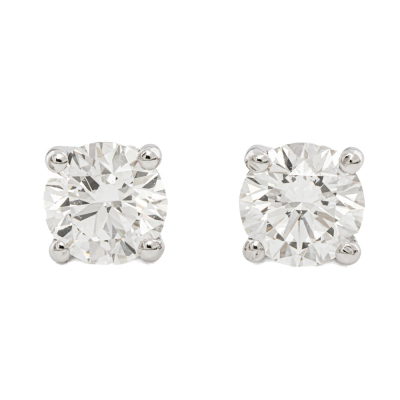 0.61ct Diamond Studs GIA D VS1, D VS2