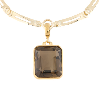 50.00ct Smoky Quartz Enhancer Pendant