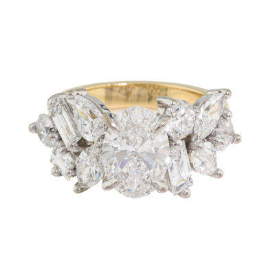 Canturi 2.06ct Centre & 2.68ct Side Diamond Ring