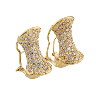 1.26ct Diamond Clip On Earrings