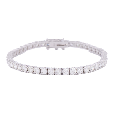 8.07ct Round Diamond Tennis Bracelet