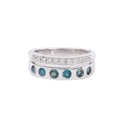 0.50ct Alexandrite & Diamond 18ct Gold Ring