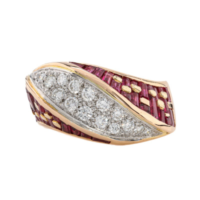 1.40ct Ruby & Diamond Ring