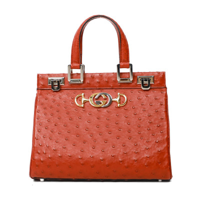 Gucci Small Zumi in Ostrich Leather