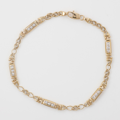 0.45ct Diamond Bracelet 18K 11.6G