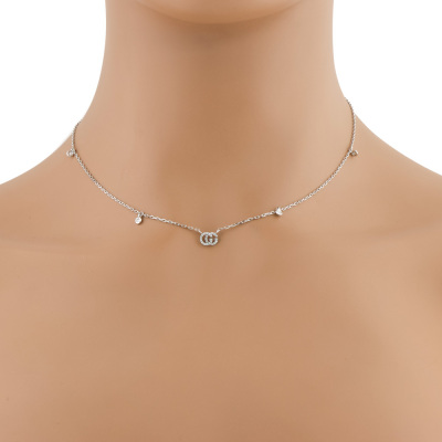 Gucci GG Running Diamond Necklace
