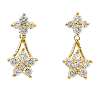 0.95ct Diamond Dress Earrings