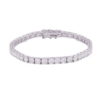 10.97ct Round Diamond Tennis Bracelet