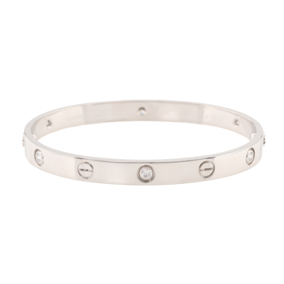 Cartier Love Diamond Bracelet, 6 Diamonds