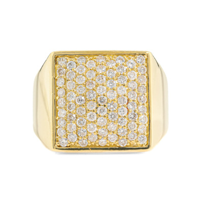 1.01ct Diamond Mens 18ct Gold Ring 13.3g