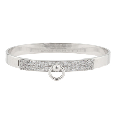 Hermes Collier De Chien Diamond Bracelet
