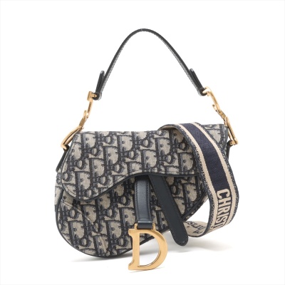 Christian Dior Mini Saddle Bag with Strap