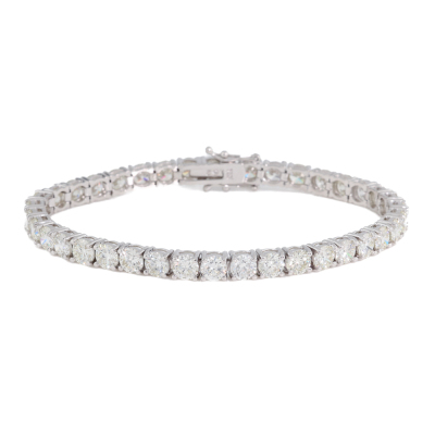 13.62ct Round Diamond Tennis Bracelet