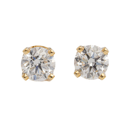 0.80ct Diamond Studs GIA H VVS1
