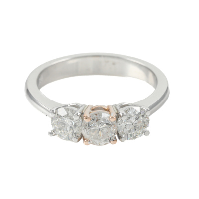 1.35ct Diamond Trilogy Ring