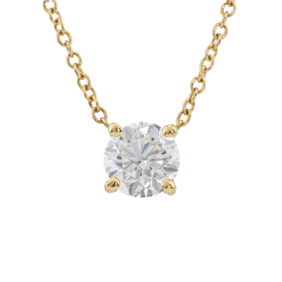 0.50ct Diamond Solitaire Pendant GIA D SI1