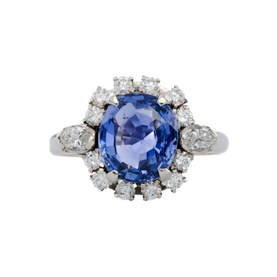 3.50ct Sri Lankan Unheated Sapphire Ring GIA*
