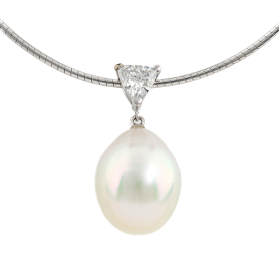 Mikimoto South Sea Pearl & Diamond Pendant*